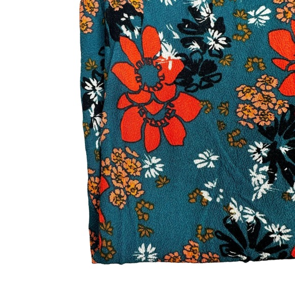 Free People Bell Bottom Pants Womens Size XS Floral Flare Palazzo Boho Hippie - Picture 8 of 14